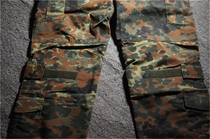 Pantalon d'entraînement tactique Flecktarn GEN3 pour chasse et forces spéciales - Ripstop résistant