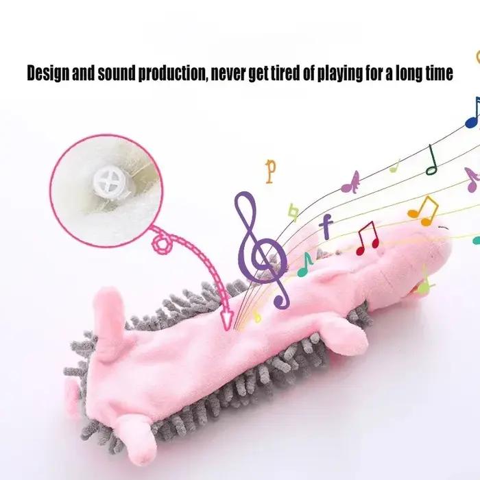 Jouet en peluche couineur hippopotame pour chiens jouets sonores et masticables interaction animaux de compagnie occasions spéciales