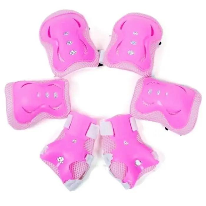 Équipement de protection 6-en-1 pour patins à roulettes et skateboard : protections de poignet, coud