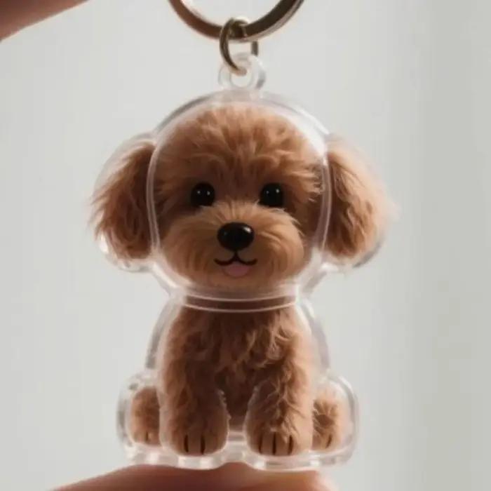 Boîte de rangement de poils de chien en forme de chien