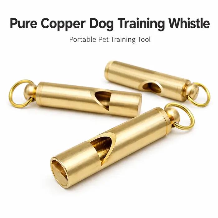 Sifflet d'entraînement pour chien avec porte-clés