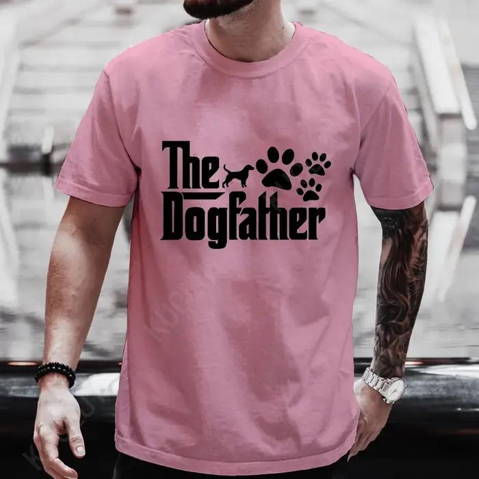 T-shirt à manches courtes pour homme design amusant lettres motif hauts décontractés pour les pères occasions spéciales tout au long de l'année