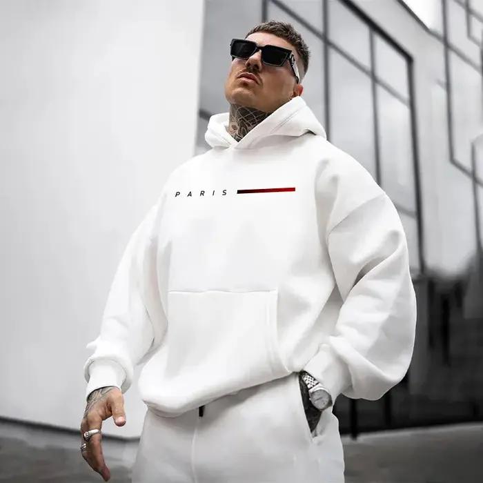 Paris pulls à capuche de mode pour hommes toutes saisons quotidien décontracté sport sweats