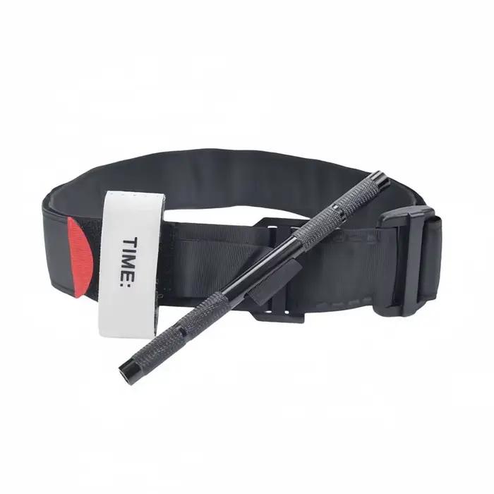 Ensemble de garrot tactique sangle d'urgence médicale rotative avec stylo tactique et ciseaux pour survie en plein air combat occasions spéciales