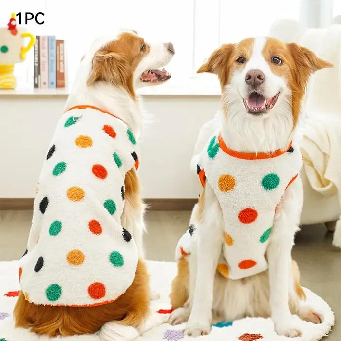 M-7XL vêtements chauds en flanelle pour animaux de compagnie hiver chien chat manteau