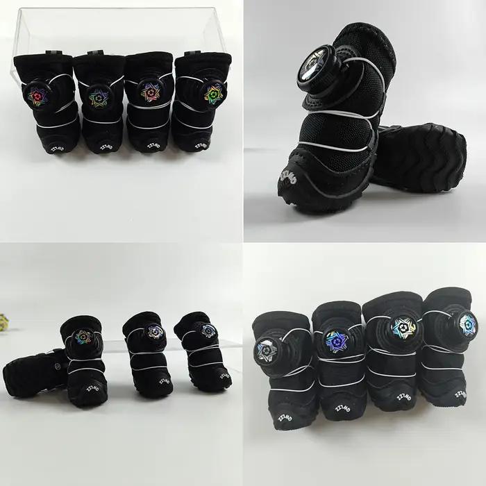Chaussures d'hiver pour animaux de compagnie, chaussures chaudes en polaire pour chiots, bottes de neige imperméables pour petits chiens, chaussures pour Chihuahua, Yorkie, Teddy