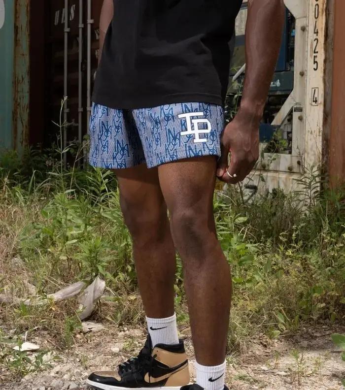 Short de sport en maille respirante à séchage rapide pour hommes, jogging de basket-ball de plage, pantalons courts, pantalons de survêtement, vêtements de sport décontractés, tendance IP