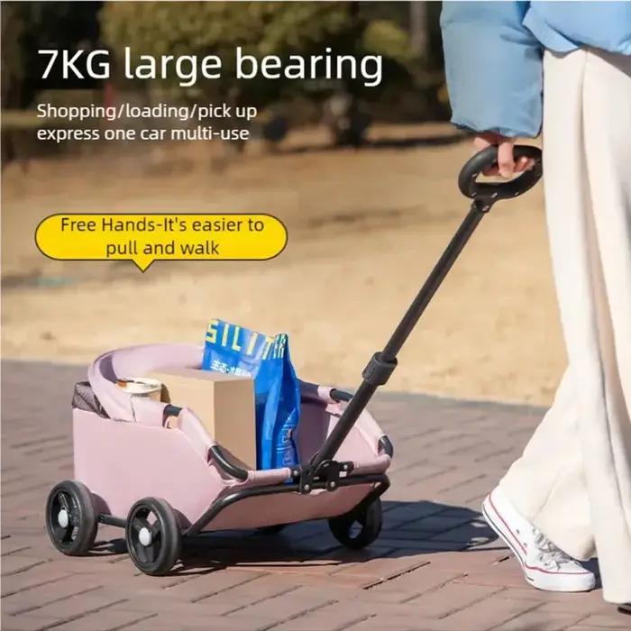 Petite poussette pour animaux de compagnie pour chiens