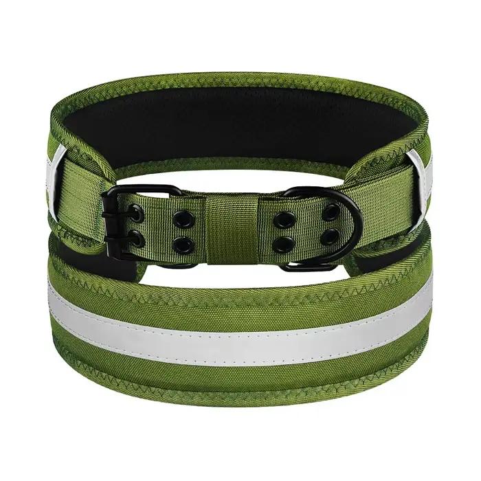 Collier pour chien réfléchissant de couleur unie