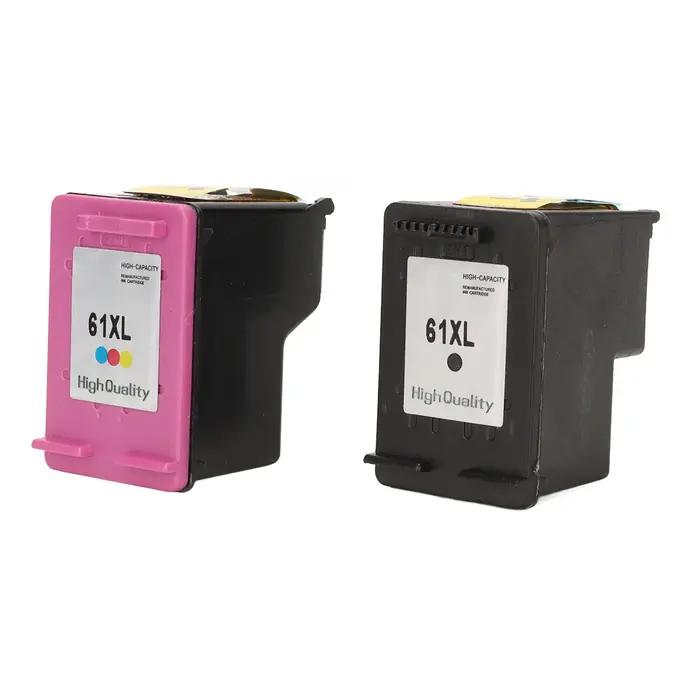 Cartouches d'encre de remplacement noires 61XL, 2 pièces, pour HP Envy 4500, Deskjet 1000, 1056, 151
