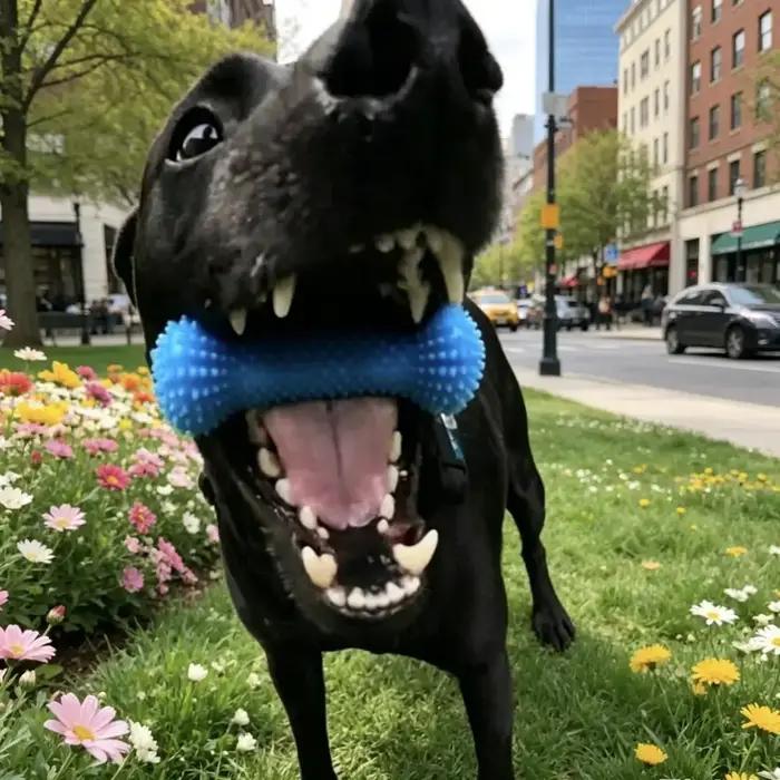 Brosse à dents en plastique pour chiens jouet à mâcher interactif pour petites et moyennes tailles occasions spéciales et quotidienne
