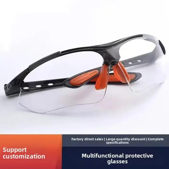 Lunettes de protection anti-éclaboussures haute définition coupe-vent sables poussière anti-impact pour sécurité industrielle travailleurs occasionnels