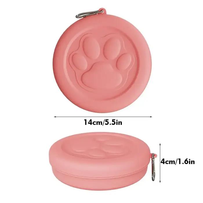 Conteneur portable pour nourriture pour chien et bol d'eau pour les voyages