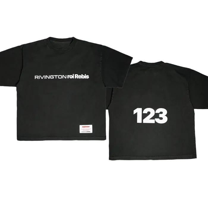 Lavé RRR123 T-shirt hommes femmes de haute qualité surdimensionné 2026ss été Style RRR-123 hauts T-s
