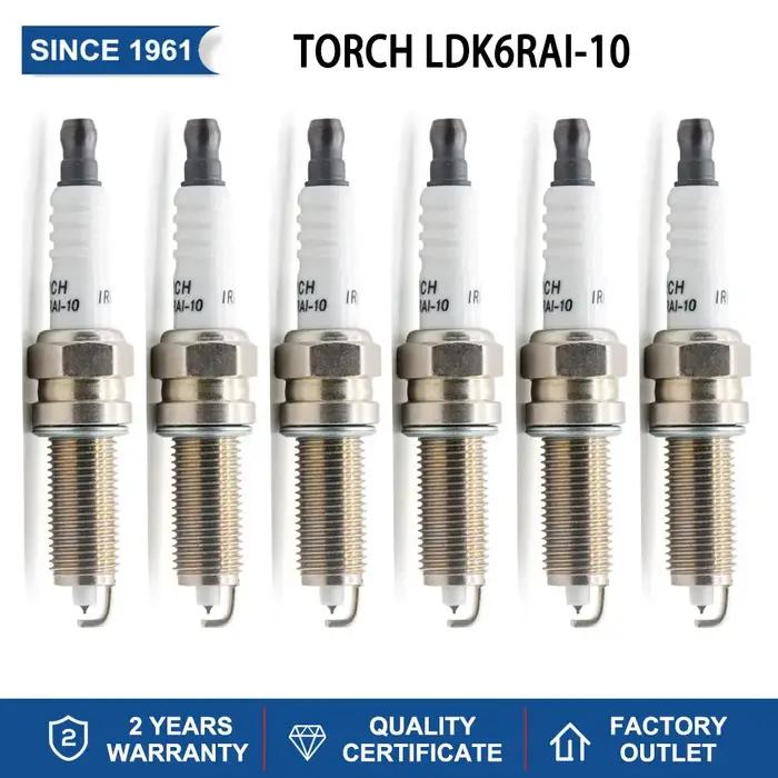 4-8 pièces Bougies Iridium TORCH LDK6RAI-10 Remplace pour SILZKR6B10E LZKR6B-10E HYUNDAI 18846-10060 18846-10061 1885510