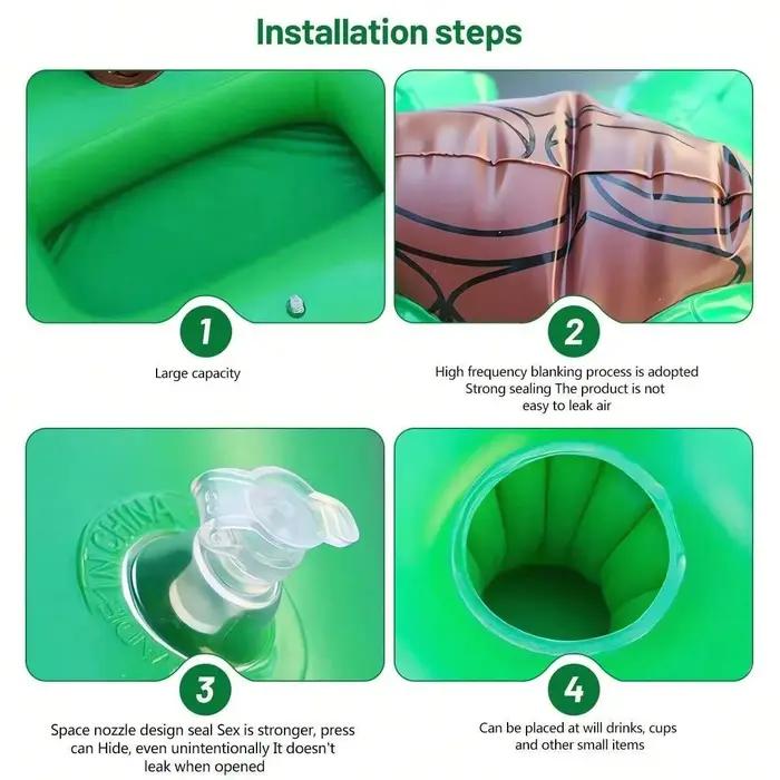 Flotteur gonflable multi-rôle pour piscine de chien