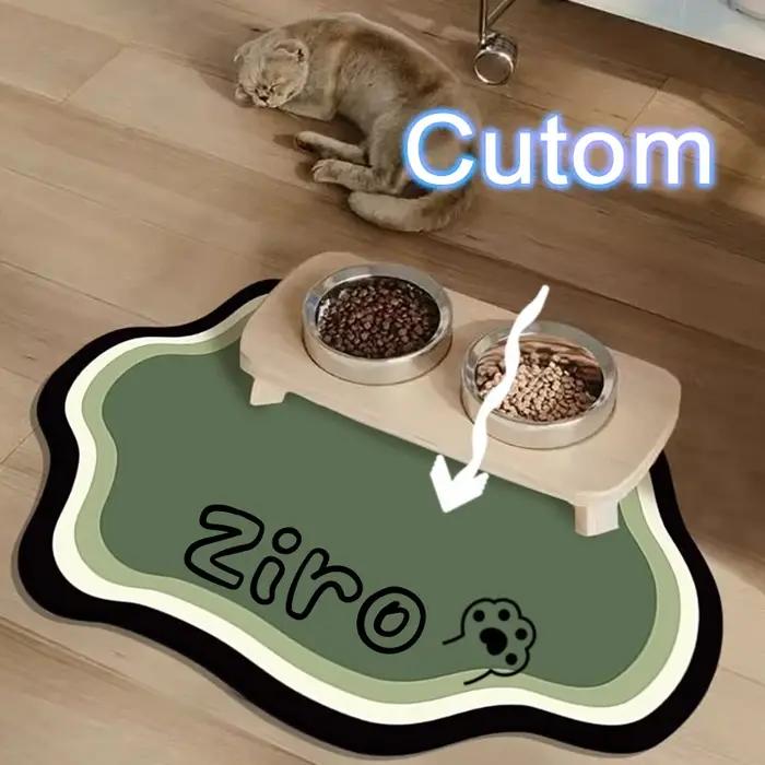  Tapis d'alimentation personnalisé pour animaux de compagnie