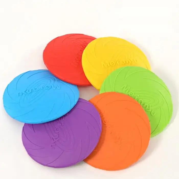 Jouet frisbee pour chien en caoutchouc résistant aux morsures