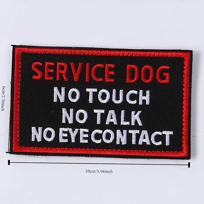 Les patchs de sécurité pour chiens thérapeutiques gardent votre service pour animaux de compagnie