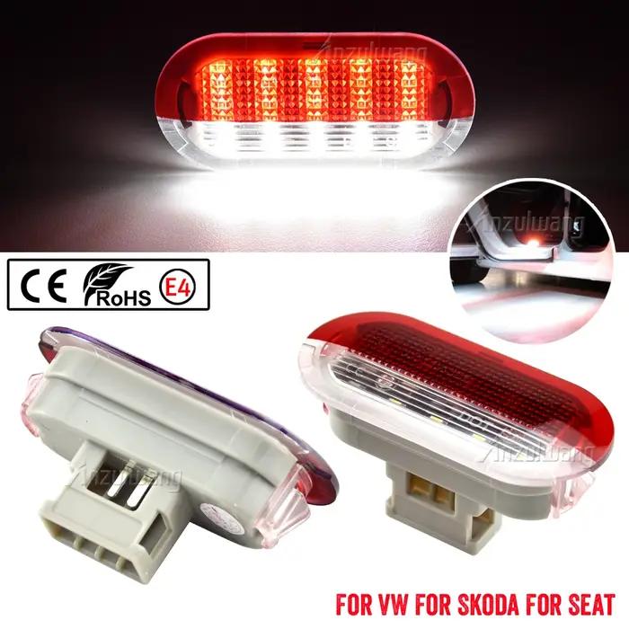 2 feux d'avertissement de porte Led, lampe de bienvenue de courtoisie intérieure pour VW Golf MK3 MK