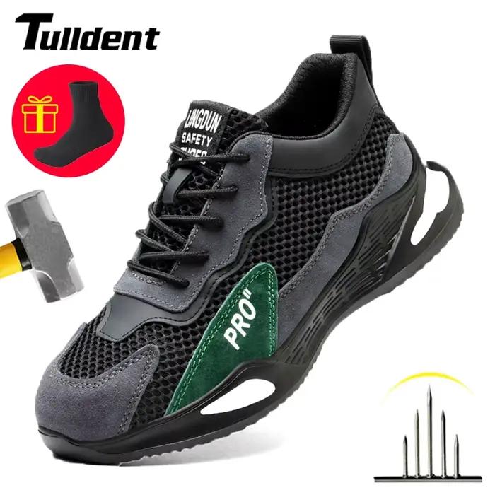 Bottes de sécurité légères avec embout en acier pour homme sécurité anti-perforation travail construction travailleurs