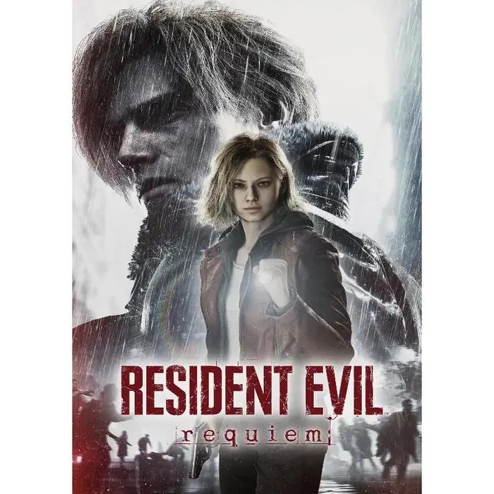 Poster esthétique de jeu vidéo d'horreur Resident-Evil 9 Requiem