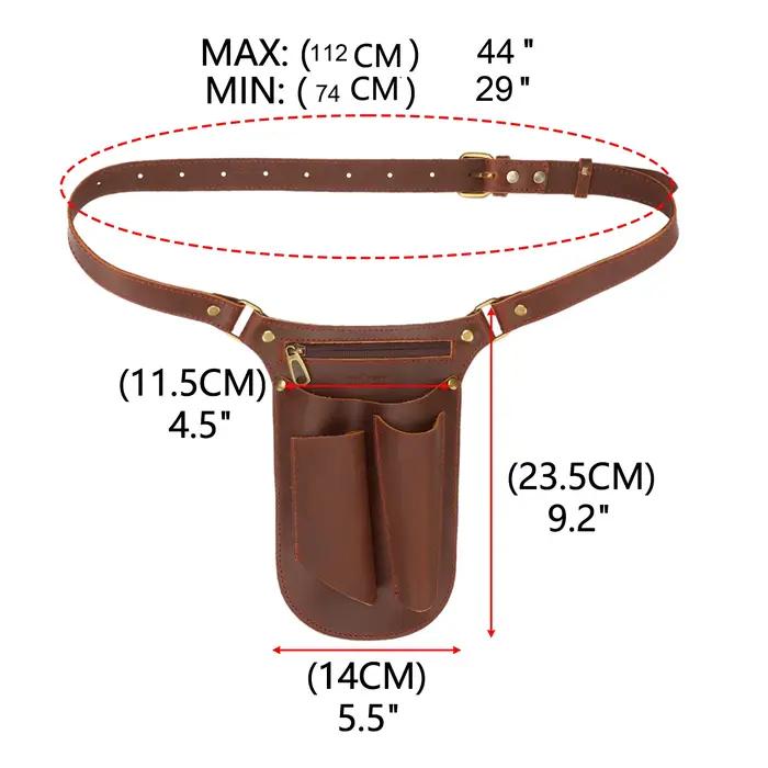Sac de ceinture à outils en cuir Tourbon multifonctionnel pour artisan et bricoleur occasions spéciales jardinage construction