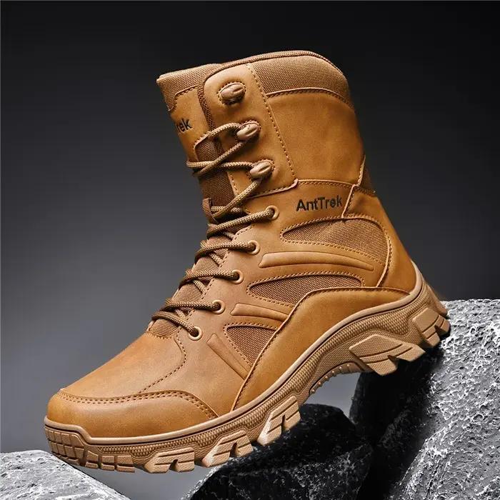 Bottes de chasse imperméables et respirantes en unité centrale antidérapantes pour hommes hautes bottes tactiques camping et randonnée