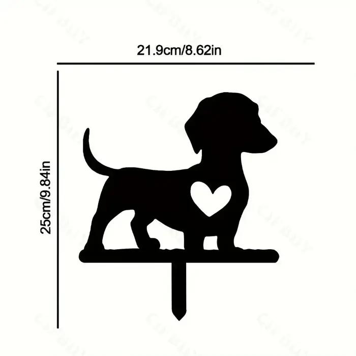 Piquet de jardin pour chien inspiré art en fer décoratif pour jardin et maison occasions spéciales fantaisie magique résistance intempéries installation facile