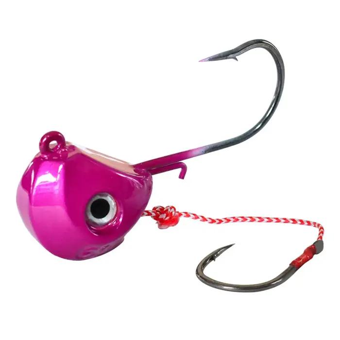 Nouveau gros gabarits leurres 40g 60g 80g 100g tête en métal gabarits crochets de pêche avec crochet