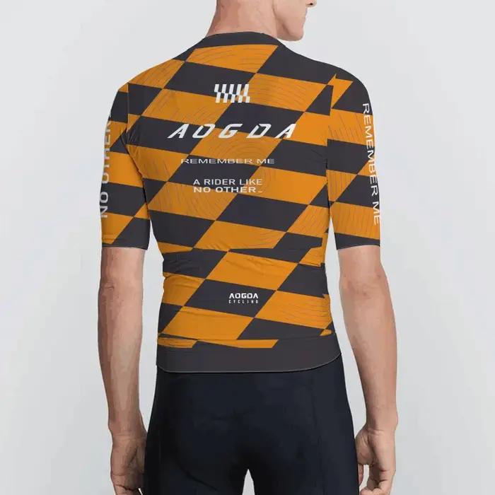 Aogda-Maillot de cyclisme Pro Air pour hommes, maillot de vélo léger Aero à manches courtes, vêtements de vélo respirants et ajustés