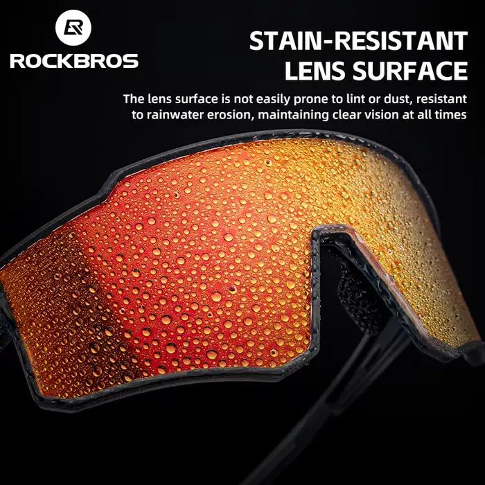 Lunettes de vélo ROCKBROS polarisées photochromiques, protection UV400, lunettes de vélo, lunettes d