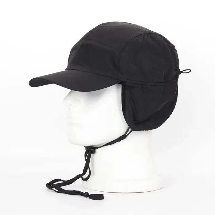 Chapeau de bombardier imperméable homme grand tête 62cm hiver épais chaud casquette de baseball cordon réglable chapeau de ski