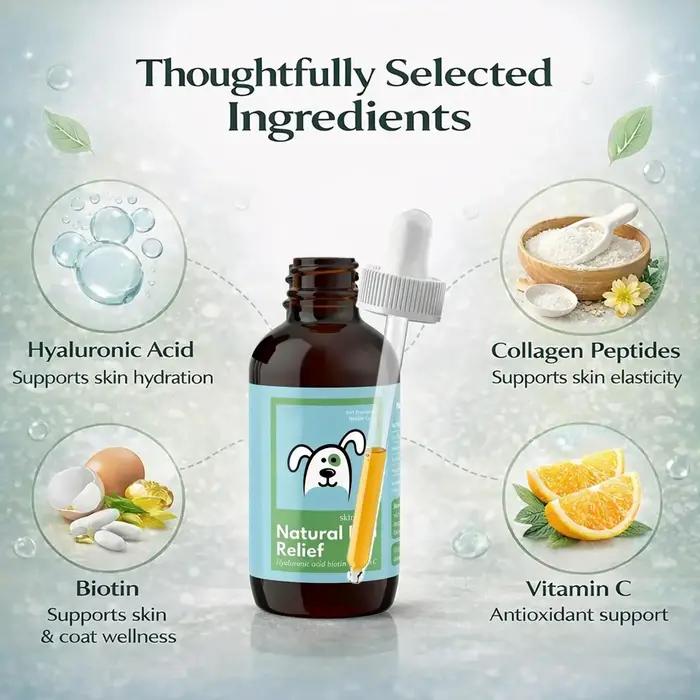 Spray anti-démangeaisons pour chien 60ml soulagement naturel peau sèche allergies perte de poils soins quotidiens chiots chiens adultes