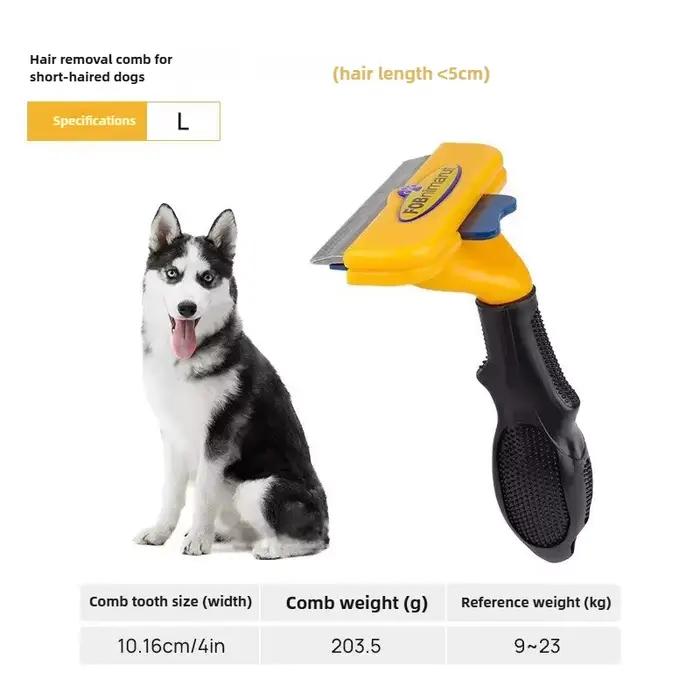 Brosse de toilettage DKSTINYE pour chiens et chats élimination des noeuds et des poils morts toilettage soins animaux de compagnie