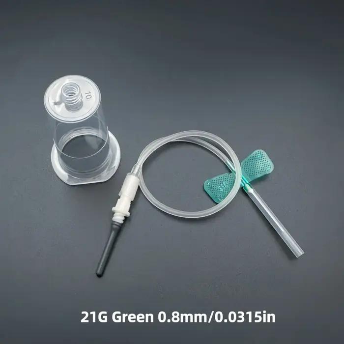Kit de prélèvement sanguin jetable pour animaux de compagnie avec porte-aiguille et aiguille stérile pour chats et chiens occaions de soins vétérinaires