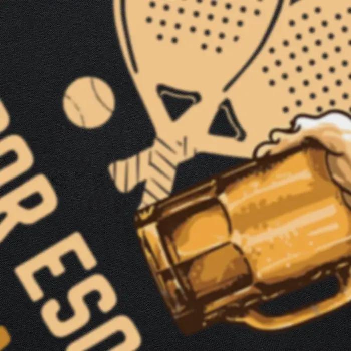 T-shirt Padel et Beer That's Why I'm Here pour homme, T-shirt de tennis, bière drôle, Économie décontractés vintage, vêtements d'été en coton