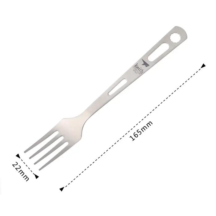 Pamono-Ensemble de cuisine en titane, couteau, fourchette, cuillère, portable, ultraléger, pique-niq