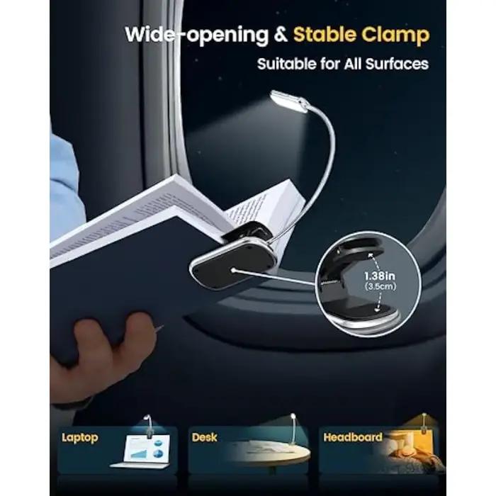 16 Led Posh Premium Mini livre lumière Usb Rechargeable lampe de lecture soin des yeux Mini pince su