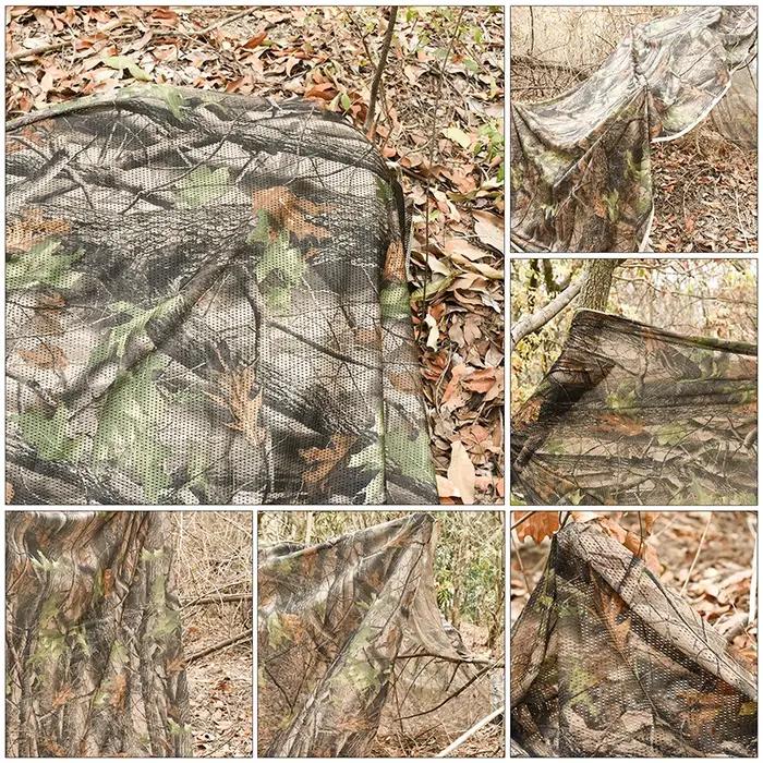 CamSolomon-Filet de camouflage pour la chasse, 1.5x2, 3, 4, 5, 6, 8, 12, store au sol W 59, bord de l'aman Mossy Oak Country