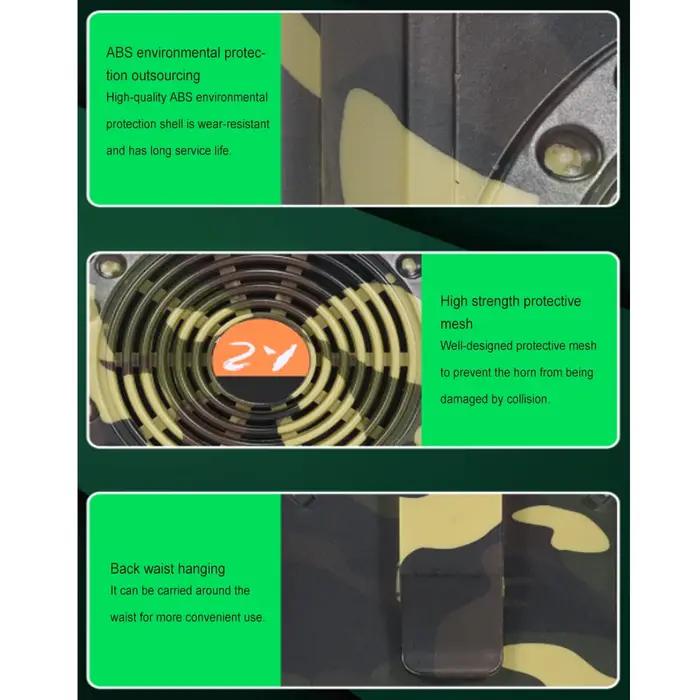 Amplificateur son rechargeable télécommandé pour chasse extérieure avec prise US
