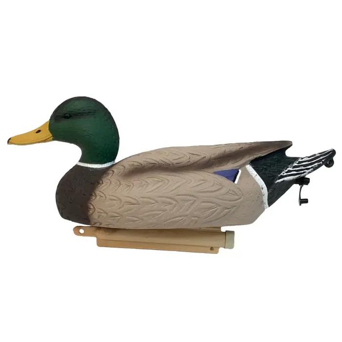 Leurre canard mâle flottant et pliable - Appelant pour chasse et décoration extérieure étang/jardin