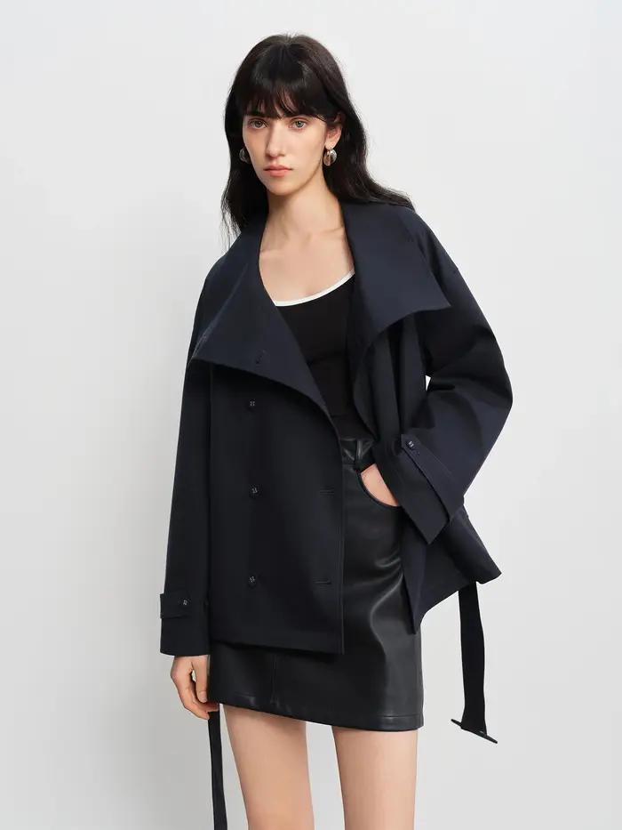 Veste courte matelassée pour femme ZIQIAO 2026, printemps, petite taille, col montant, épaules tomba