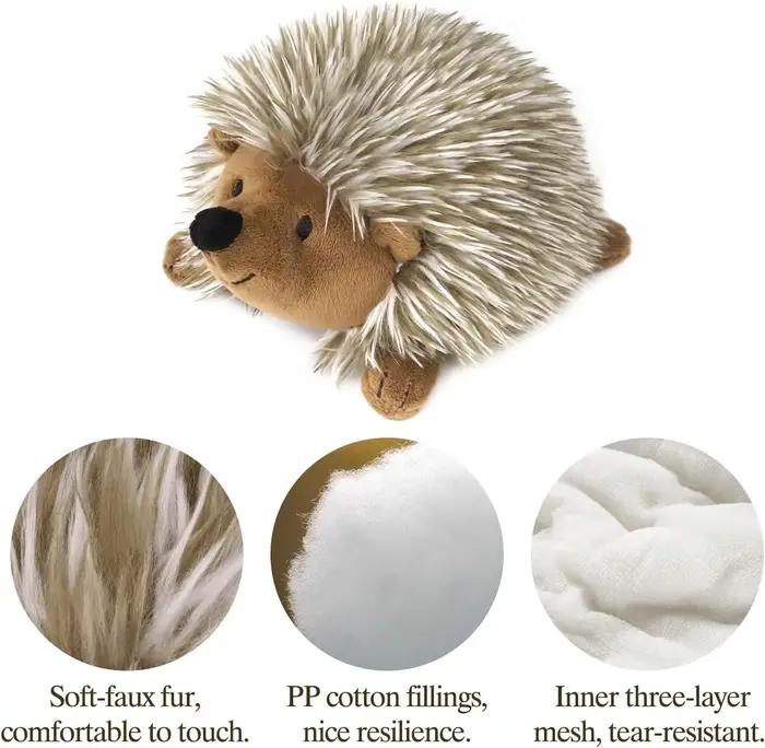Pawaboo peluche chien jouet Non toxique Super doux fausse fourrure hérisson