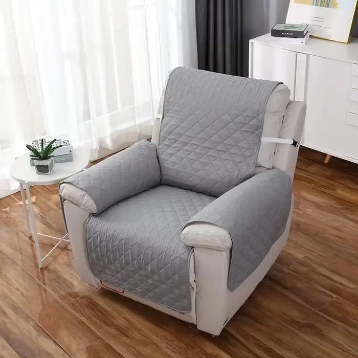 Housse de canapé inclinable de couleur unie, housse de chaise antidérapante pour chiens et animaux d