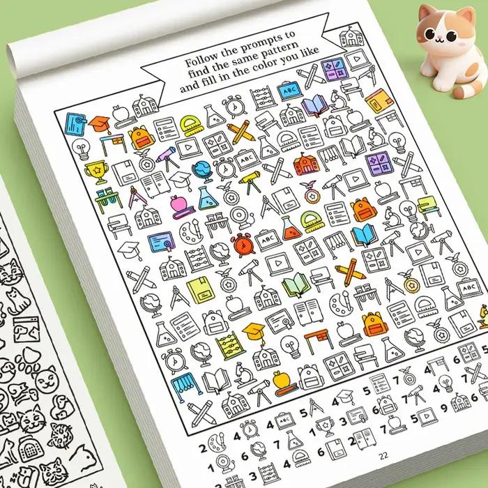 Livres visuels amusants pour enfants 5-8 ans stimulant l'attention et les compétences d'observation pour améliorer la concentration et l'imagination occcasions spéciales et cadeaux d'anniversaire
