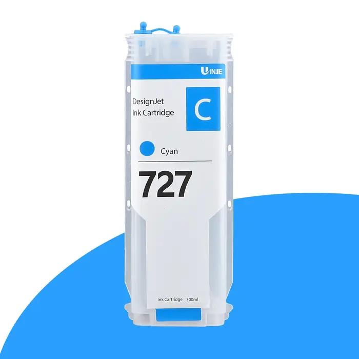 Cartouche d'encre 727 avec puce en continu, 6 couleurs, 727 ml, pour HP DesignJet T920, T930, T2500,