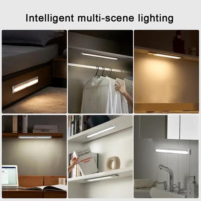 10 LED PIR capteur de mouvement sans fil LED veilleuses LED sous armoire lumière pour escalier placa