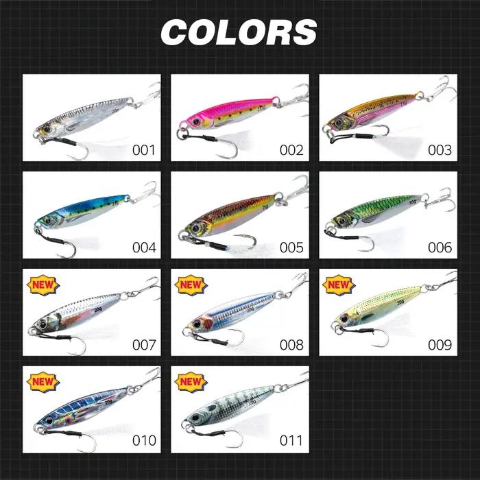 Hunthouse gabarits impression 3D leurre de pêche gabarit en métal coulant lent 7g-80g appât dur bar brochet truite matériel de poisson d'eau salée