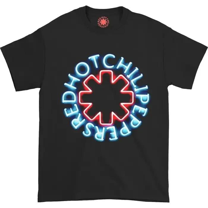 T-shirt en coton pour hommes et femmes, dessin animé drôle et cool, Red Hot Chili Peppers, Harajuku,
